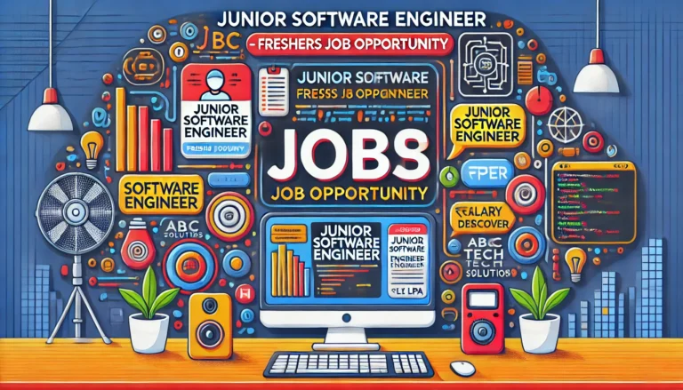 Freshers’ Job Opportunity: Junior Software Engineer Role (0-1 Year Experience)